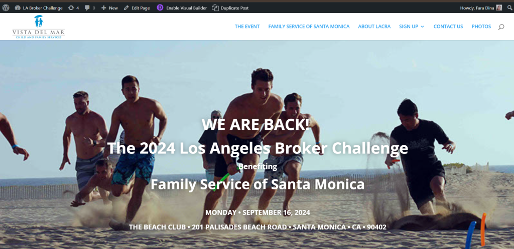 Website of the Annual Los Angeles Broker Challenge